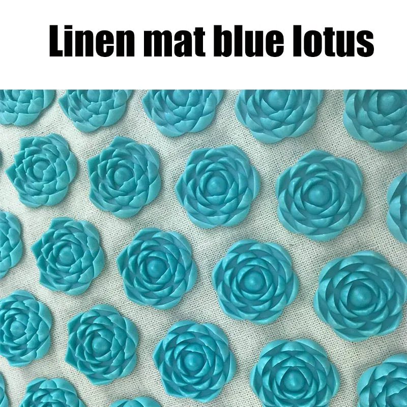 Linen mat 1 74*44 см Лотос Спайк Акупрессура Массажный коврик натуральный органический лен хлопок подушка Релаксация снимает стресс напряжение тело йога коврик - Цвет: Linen mat 1