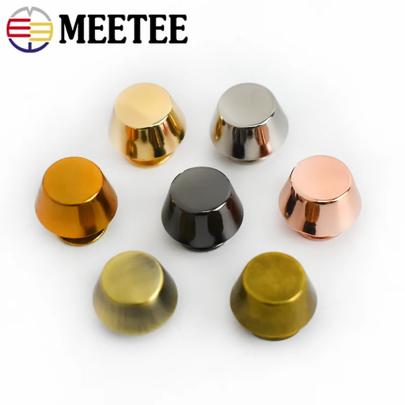 Meetee 20/40pcs Metal Mushroom Nail Buckles Bag Combined Button DIY Leather Crafts Decor Shank Handbag Hardware Accessory|Пуговицы| |