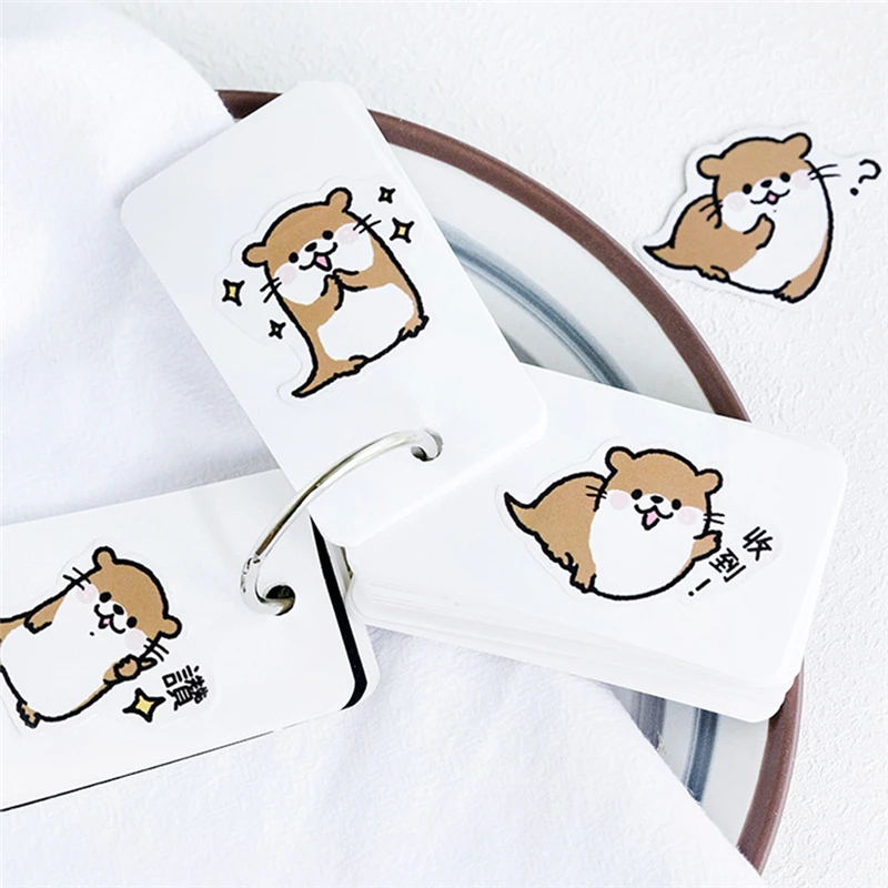45 шт. декоративные уплотнительные наклейки маленькие милые бумажные серии Otter DIY