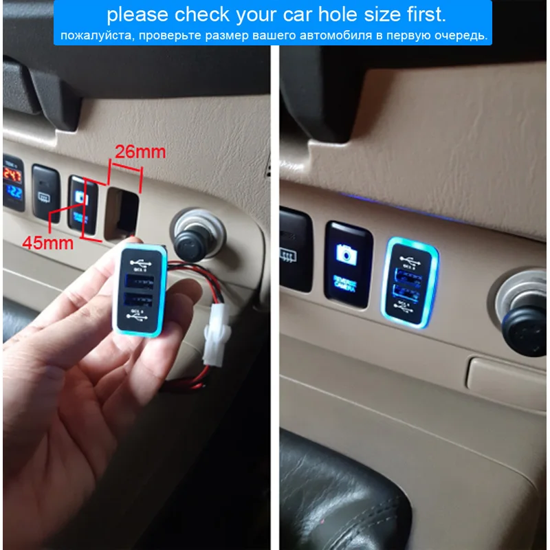 XCGaoon QC3.0 Быстрая зарядка 2 USB Автомобильное зарядное устройство двойной телефон PDA