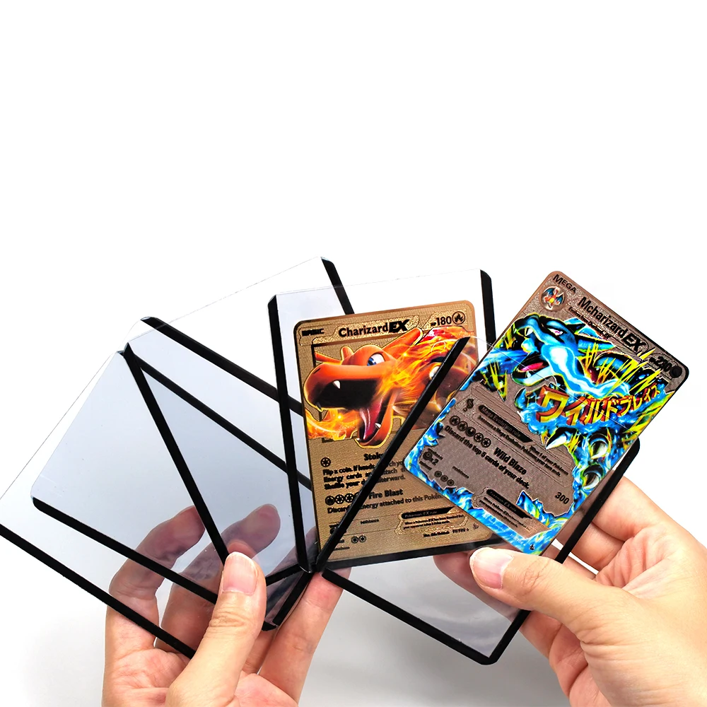 

Pokemon Card 3/15pcs Sleeves Transparent Album Book Display Pokémon Yugioh Cards Protector Folder Playing Game Binder Holder Toy