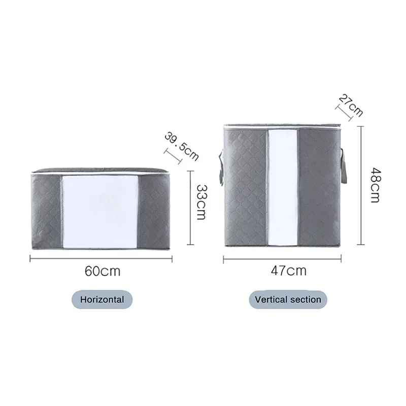 

Wholesale Home Storage Foldable Bag New Waterproof Oxford Fabric Bedding Pillows Quilt Storage Bag Clothes Storage Bag Organizer