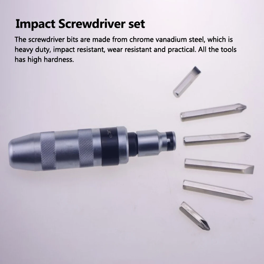 

Multi-purpose Heavy Duty Impact Screwdriver Set Chisel Bits Tools Impact Screwdriver Kit with Screwdriver Bit