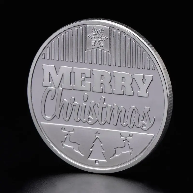 Памятная монета 2018 на Рождество Новый Год сувенирные подарки коллекция Санта