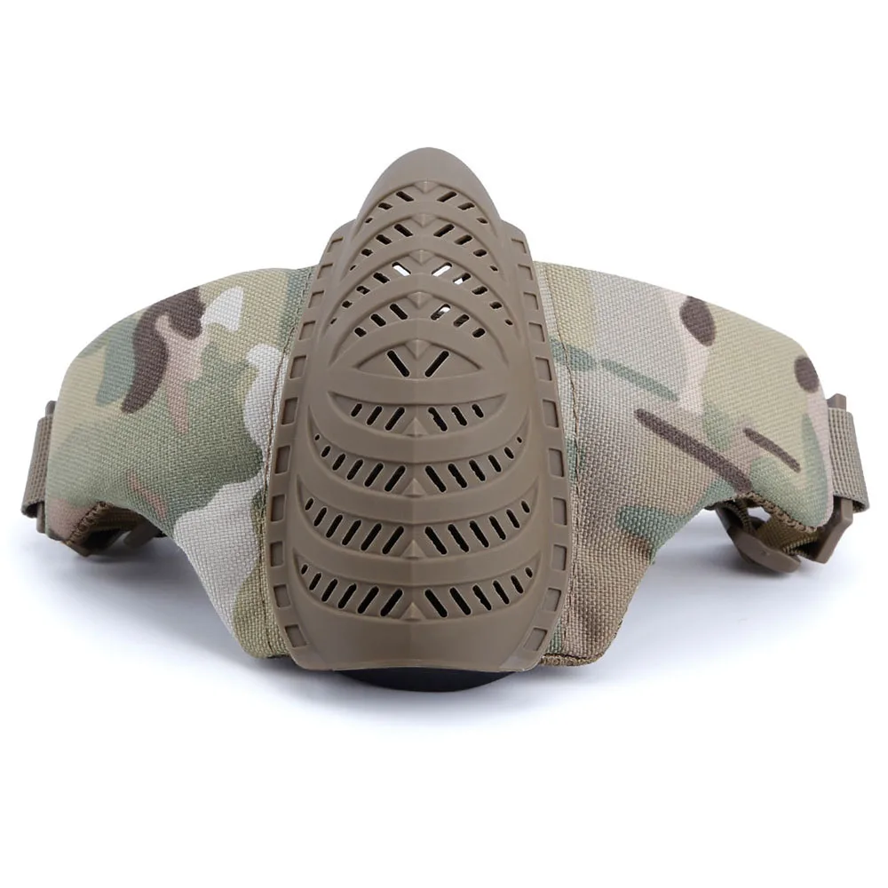 

Tactical Paintball Half Face Breathable Mask Military Army War Game Hunting Shooting Airsoft Camouflage Protection Mask