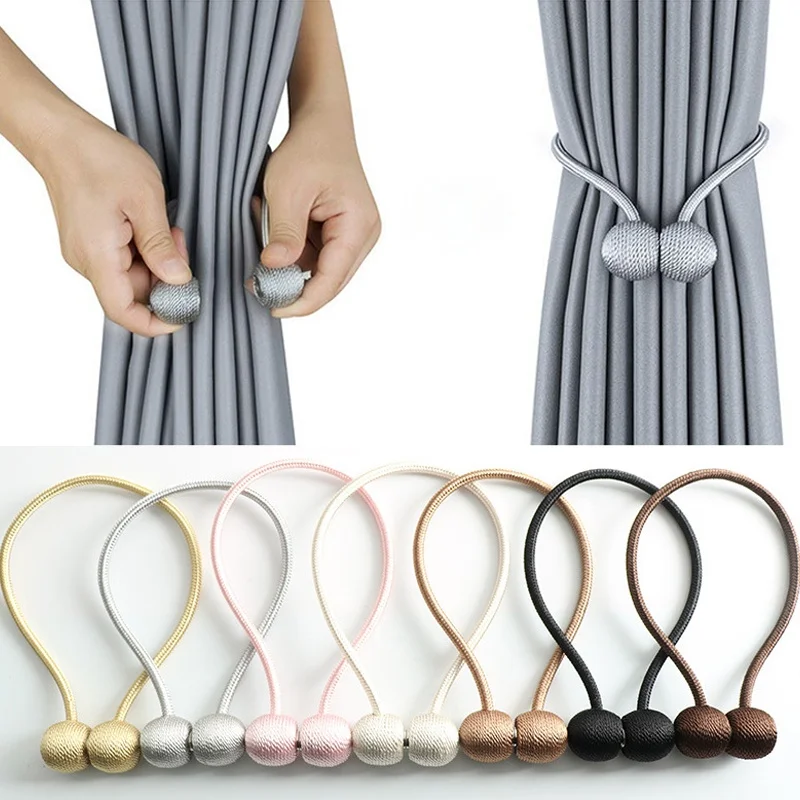 

1PC Curtain Small Magnetic Curtain Tieback Curtain Clip Accessories Curtain Hook Holder for Living Room