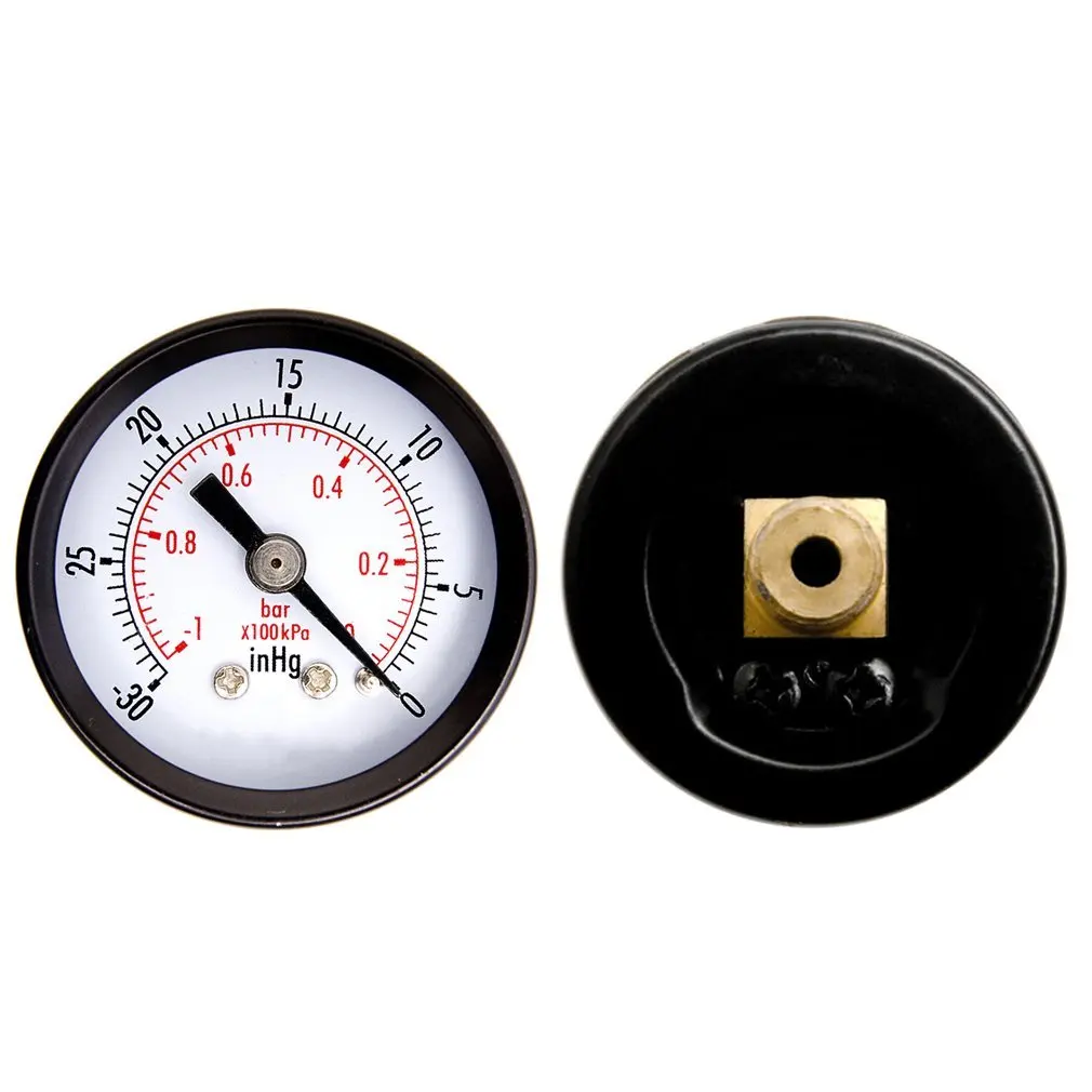 1-1/2 &quotсухой утилиты Мини Вакуумный Давление датчик Blk. Сталь 1/4&quot сзади по центру