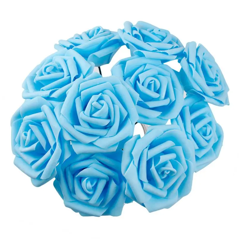 foam rose 7 Искусственные цветы букет для украшения пионы шелковые цветы искусственные Весенние Свадебные Декоративные искусственные цветы украшение дома - Цвет: foam rose 7