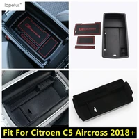 car center console organizer armrest storage box container holder tray accessories interior for citroen c5 aircross 2018 2022