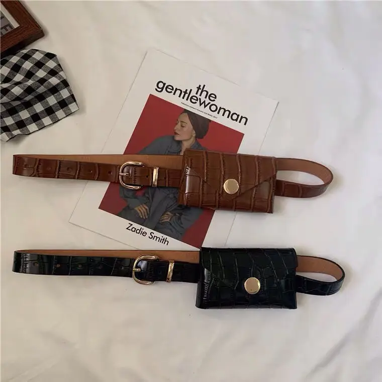 

Waist Pack for Women 2021 Fashion Punk Pu Leather Fanny Pack Simple Women's Gift Small Belt Bag Casual Pack Female Purse