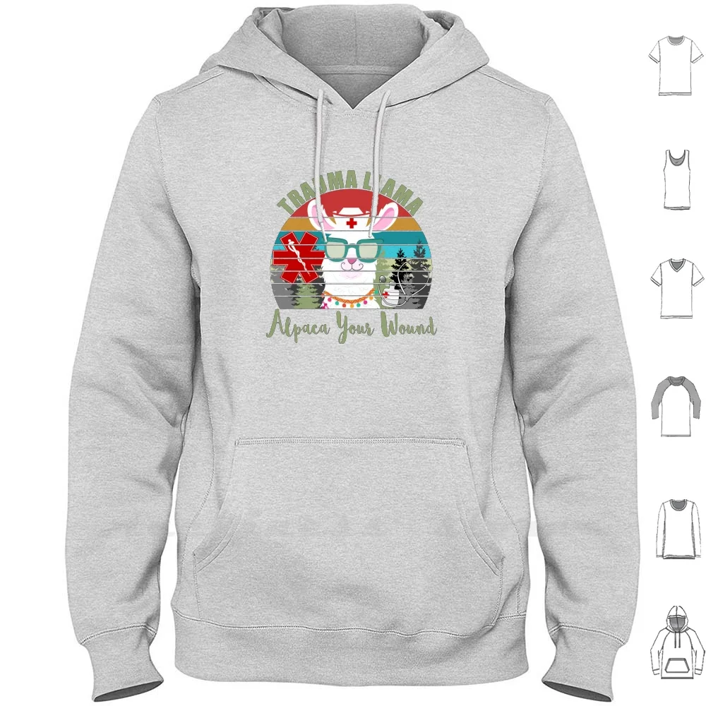 

Травма лама Альпака забавная травма подарок медсестре Толстовка с длинным рукавом травма лама травма медсестра