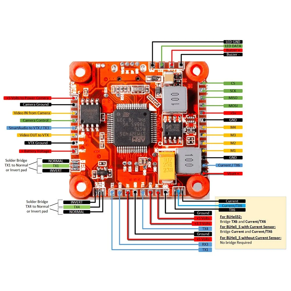 

RACEFLIGHT FLIGHTONE SKITZO Revolt OSD F4 V3 6S Flight Controller for RC FPV Racing Freestyle Drones FPV Replacement DIY Parts