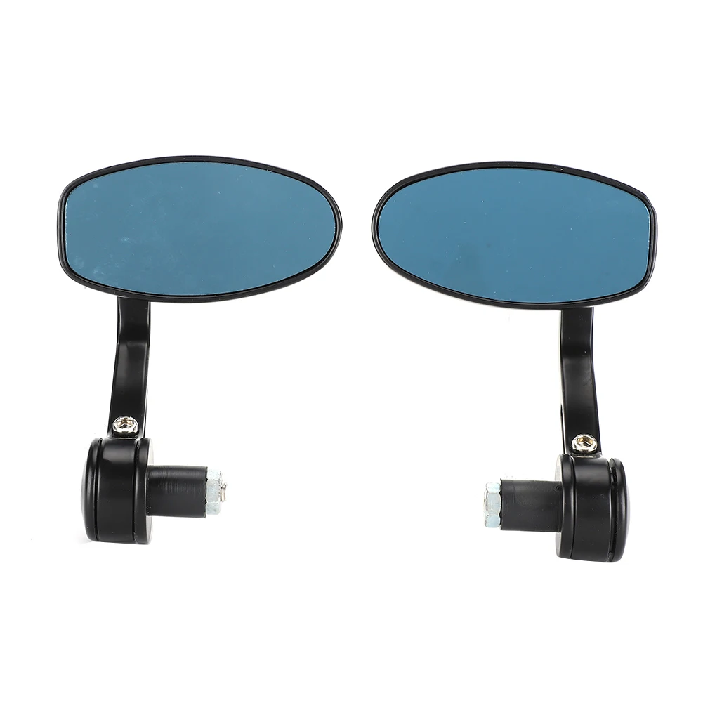 

0.9in Handlebar Side Mirrors Aluminum Alloy Wide Viewing Angle for Motorcycle Electric Vehicle(Black ) Motorcycle Rearview