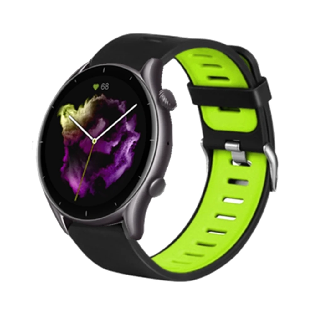 

22mm Soft Silicone Bracelet For Huami Amazfit GTR 3 Pro Wrist Strap For Amazfit GTR 3/2/2e/47mm/Pace/Stratos 3 Smartwatch Band