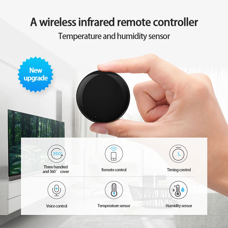

Tuya Smart Home WIFI Infrared Remote Control APP Remote Control Smart Home Air Conditioner With Temperature And Humidity Sensor
