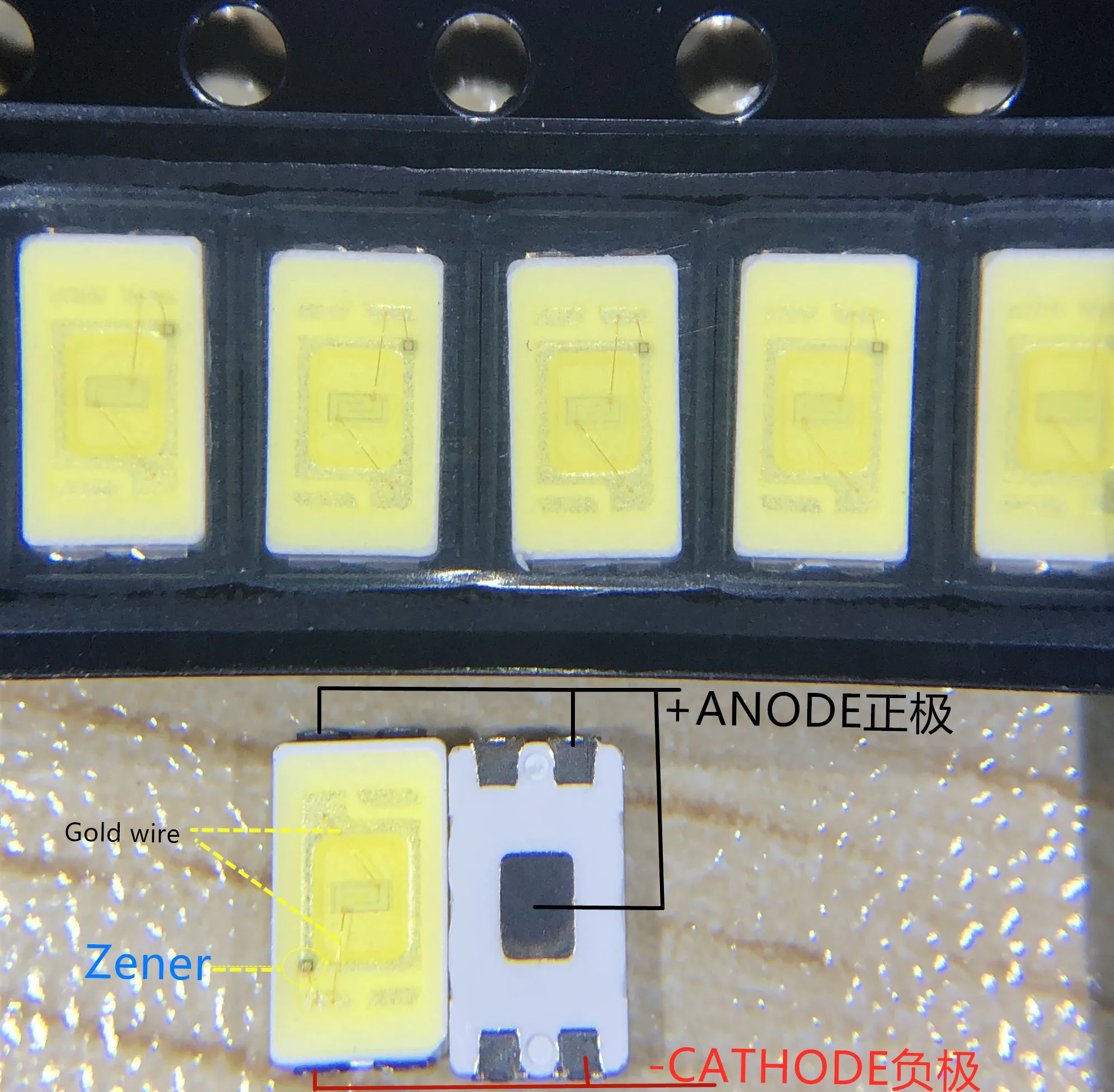 200 шт. WELLY POWER Высокая мощность 5630 Светодиодный PLCC-4 Телевизор с подсветкой супер