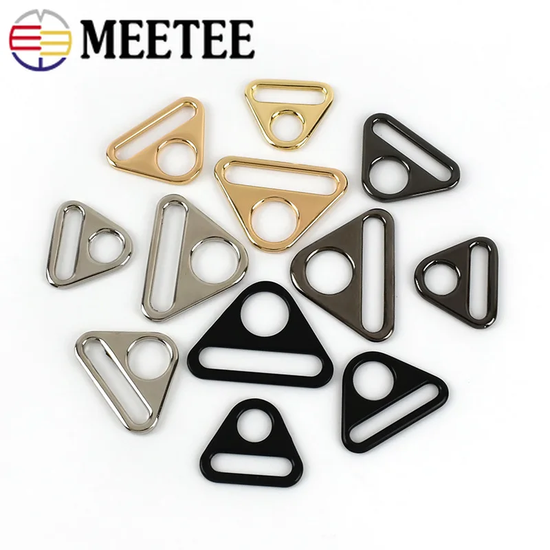 

10pcs Meetee 20-50MM Adjustment Belt Anti-skid Buckle Connection Bikini Button Bag Strap Webbing Slider Hang Hook Clasp