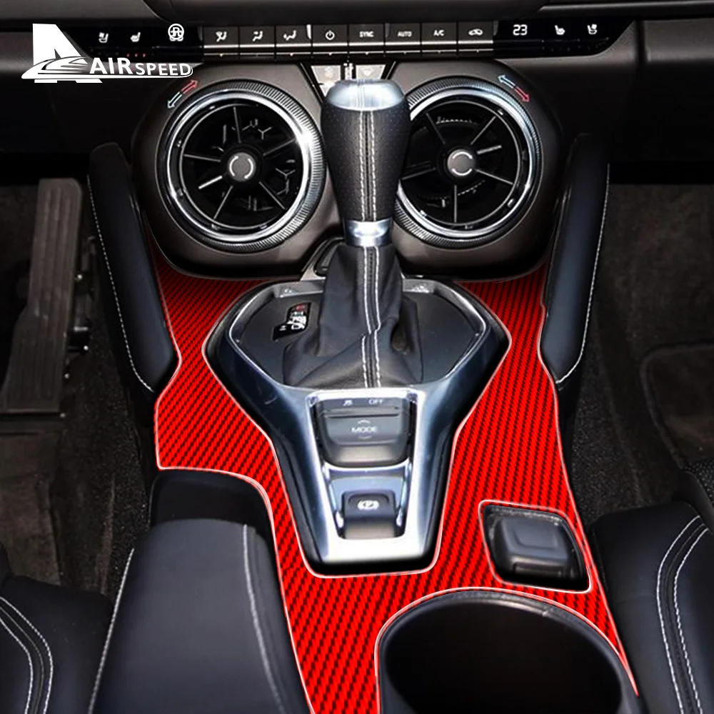 Панель переключения передач AIRSPEED для автомобиля наклейка из углеродного волокна