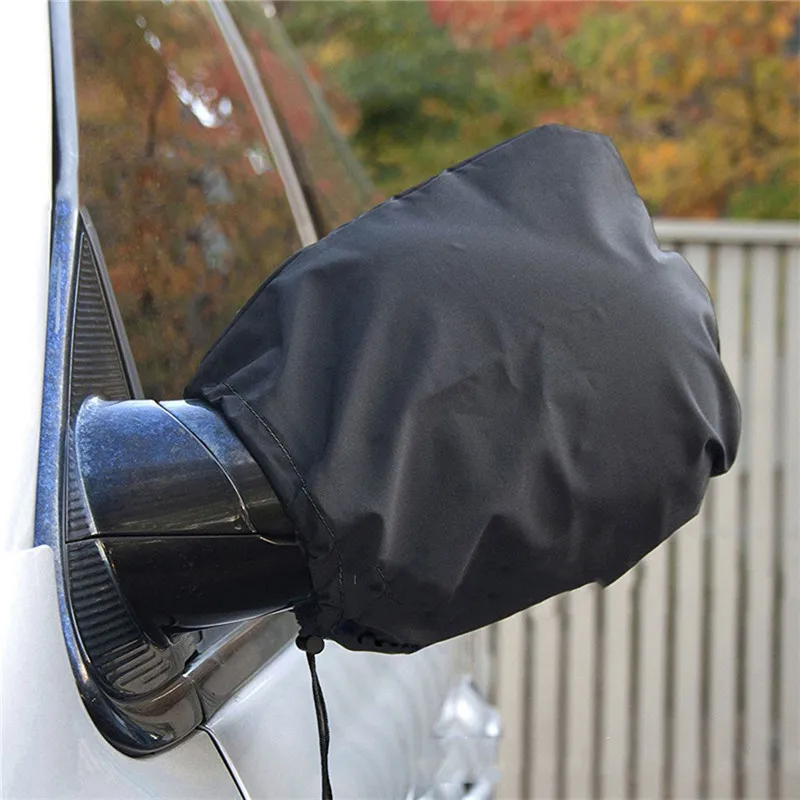 

2Pcs Car Rear View Side Mirror Frost Guard Auto Rearview Snow Ice Winter Waterproof Cover Black Car Accessory Protective Case