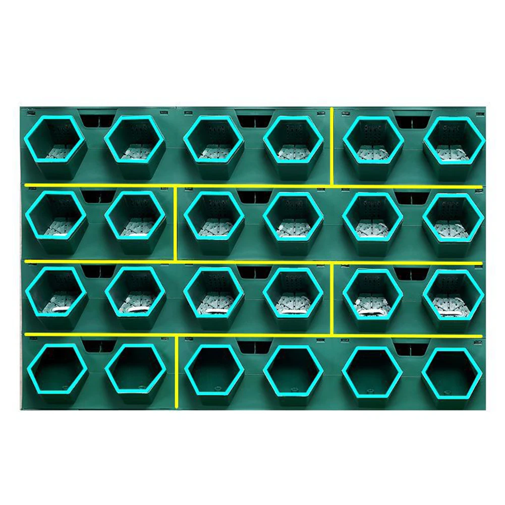Настенный цветочный горшок трехмерный Вертикальный Зеленый для растений