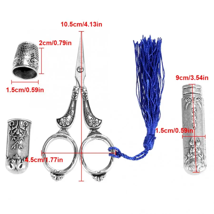 Винтажные швейные ножницы из нержавеющей стали набор инструментов для резки