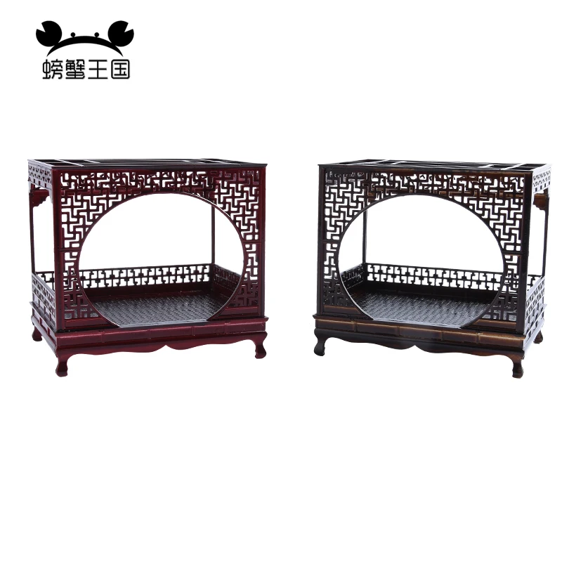 

1:25 миниатюрная кукольная мебель, аксессуары для кукол в китайском стиле, пластиковая Лунная пещера, дверное покрытие, навес, кровать