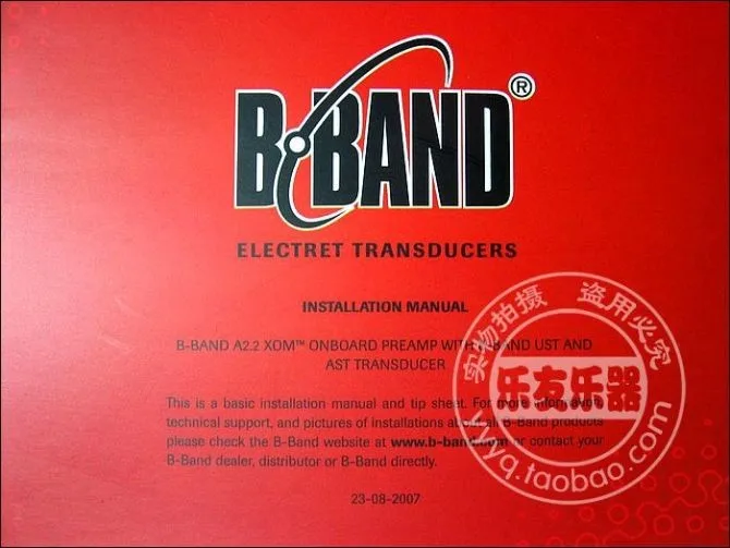 Гитарный завод+ Finland B BAND A2.2 акустические звукосниматели Профессиональный B Band A2.2 Endpin пикап