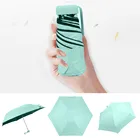 Мини карманный зонт складной зонтик от солнца для женщин для путешествий на плоской подошве легкий зонт УФ Защитный зонтик Складная мини-зонтик