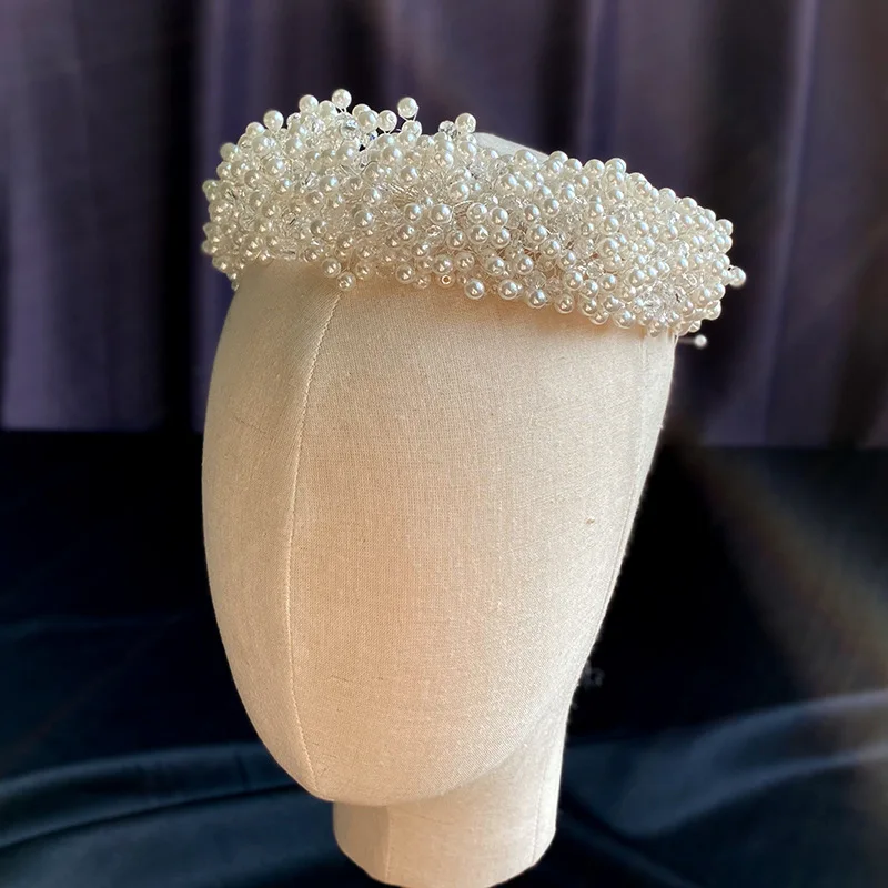 Ободок для волос с жемчужинами и свадебный аксессуар | Украшения аксессуары