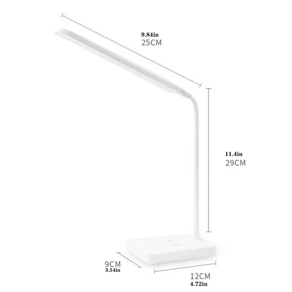 

1pcs LED Desk Lamp Kids Reading Lights USB Eye Protection Touch Switch Folding Table Lamp Home Dimmable Work Office Lamp Desktop