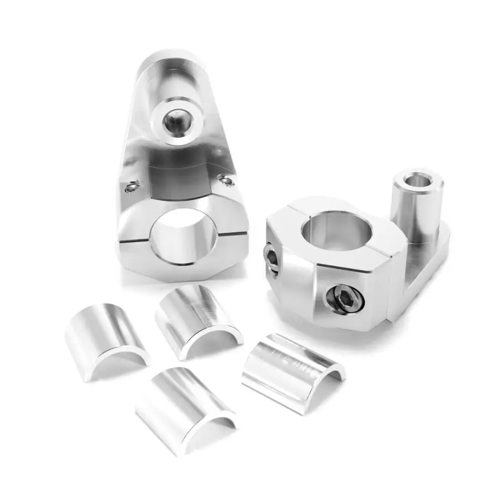 22 мм 28 ЧПУ Серебряный дизайн подставка крепление зажимы мотоциклетный руль