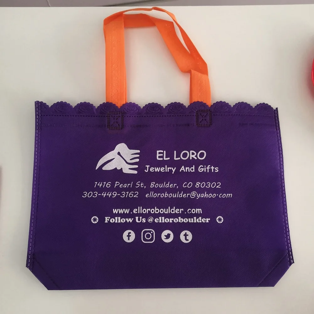 Оптовая Продажа 1000 шт./лот красочные нетканые сумки для покупок с логотипом на