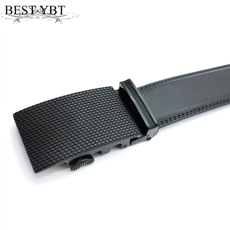 

Best YBT Men Imitation Leather Belt Alloy Automatic Buckle Belt Good High Quality Fashion Casual Men Business Belt