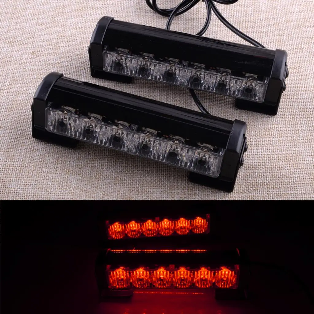 

2 в 1 36 Вт грузовик красный светодиодный стробоскосветильник Предупреждение об опасности мигающая аварийная решетка комплект ламп для авто...