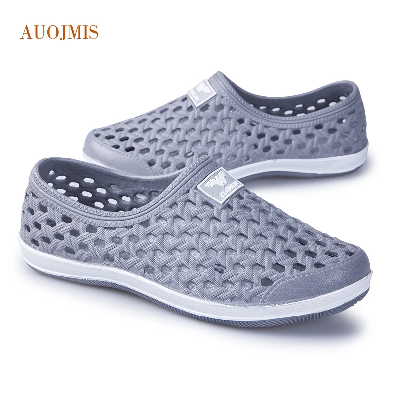 AUOJMIS 2019 new trend fashion casual hole shoes water hollow breathable beach | Обувь