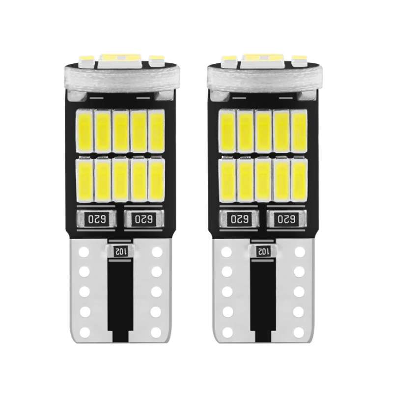 

2pcs Signal Lamp T10 W5W LED Bulbs 4014 26SMD 501 194 Led W5W Auto Clearance Light Led Reading Interior DC 12V Light White