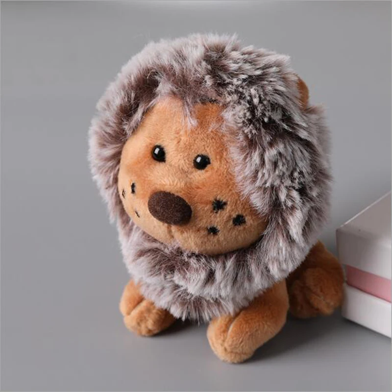 10 см милый плюшевый брелок с Львом кольцо для ключей милые игрушки подарок сумка