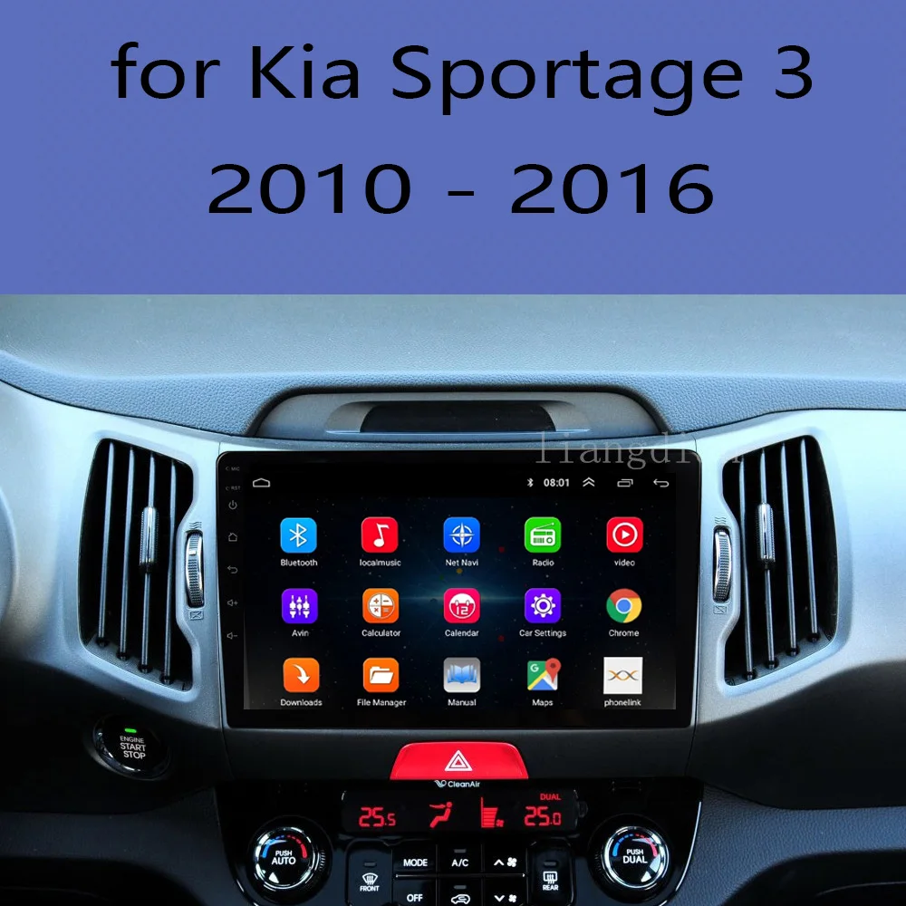 Автомагнитола 2 din на Android 10 для KIA Sportage 3 2010-2016 мультимедийный автомобильный