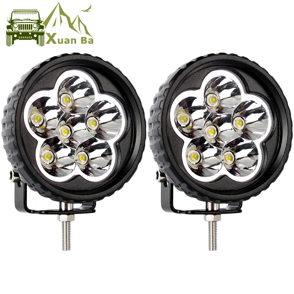 

2Pcs 3.5 Inch 18W Led Work Light 12V 24V For Car 4x4 Off road Trucks Motorcycle Tractor ATV Trailer Waterproof Spot Work Lights