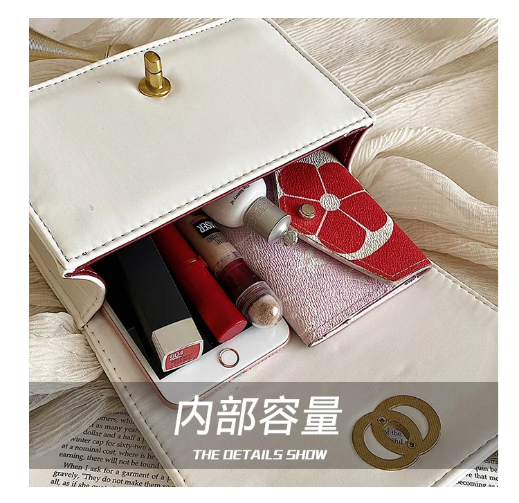 

Small Female Bag New Niche Chic Chain Female Shoulder Bag Spring Crossbody Small Fragrance Handbags Crossbody Bags