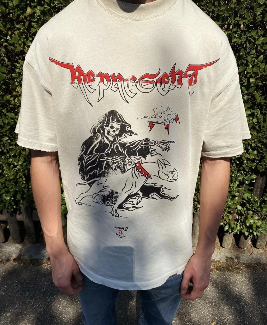 

2021ss REPRESENT T-SHIRT Men Women High Quality Vintage Hand-distressed Detailing Tee Tops Short Sleeve Wash Old Tshirts