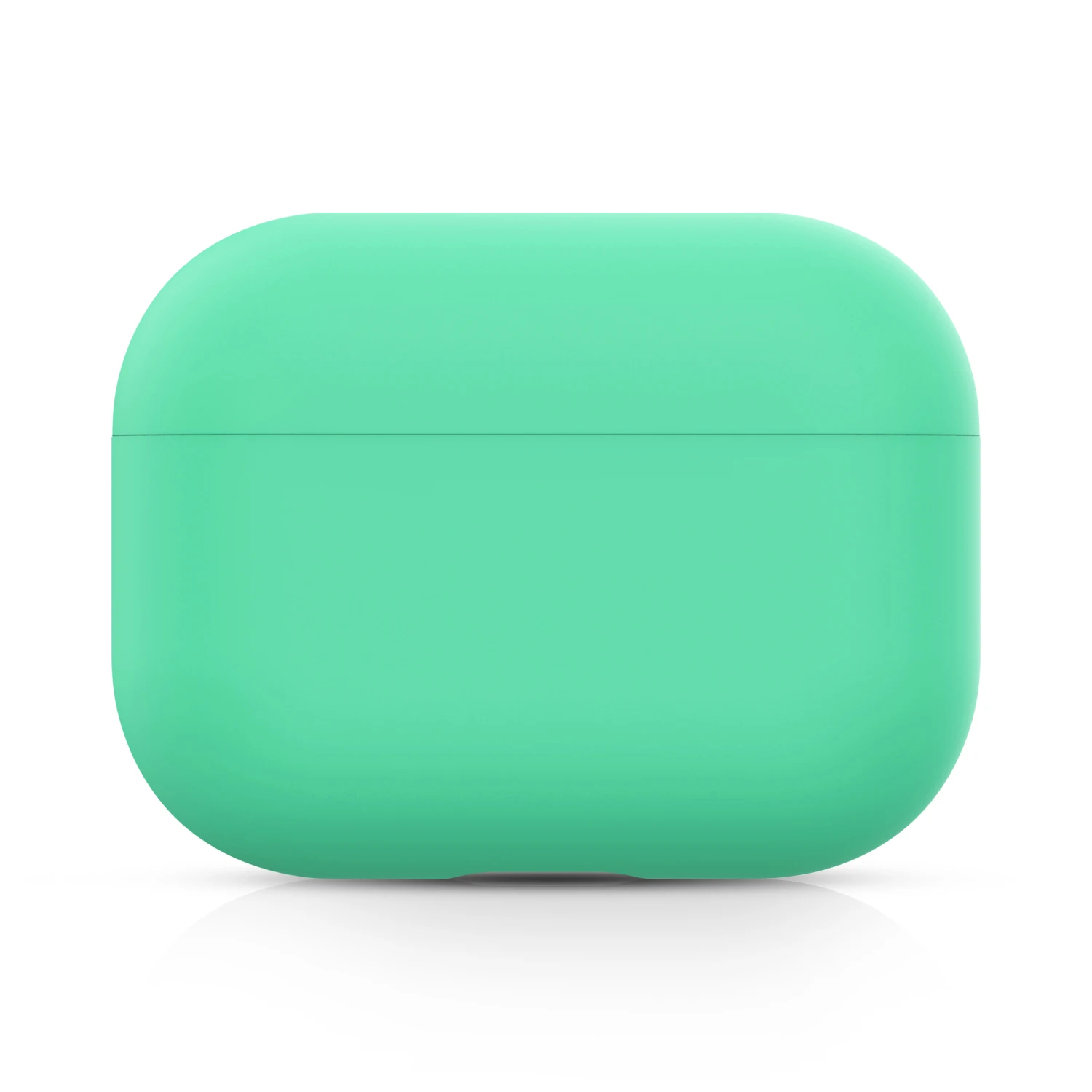 Чехол для AirPods Pro, мягкий жидкий силиконовый защитный чехол, видимый передний светодиодный чехол для AirPods Pro, чехол 3, модный зеленый