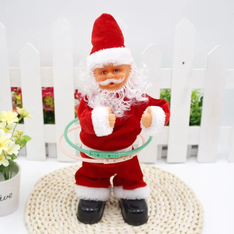 

30cm/11.81in Kids Plastic Toy Kids Game Electric Rotating Invert Santa Claus Creative Supplies for Kids/Adults