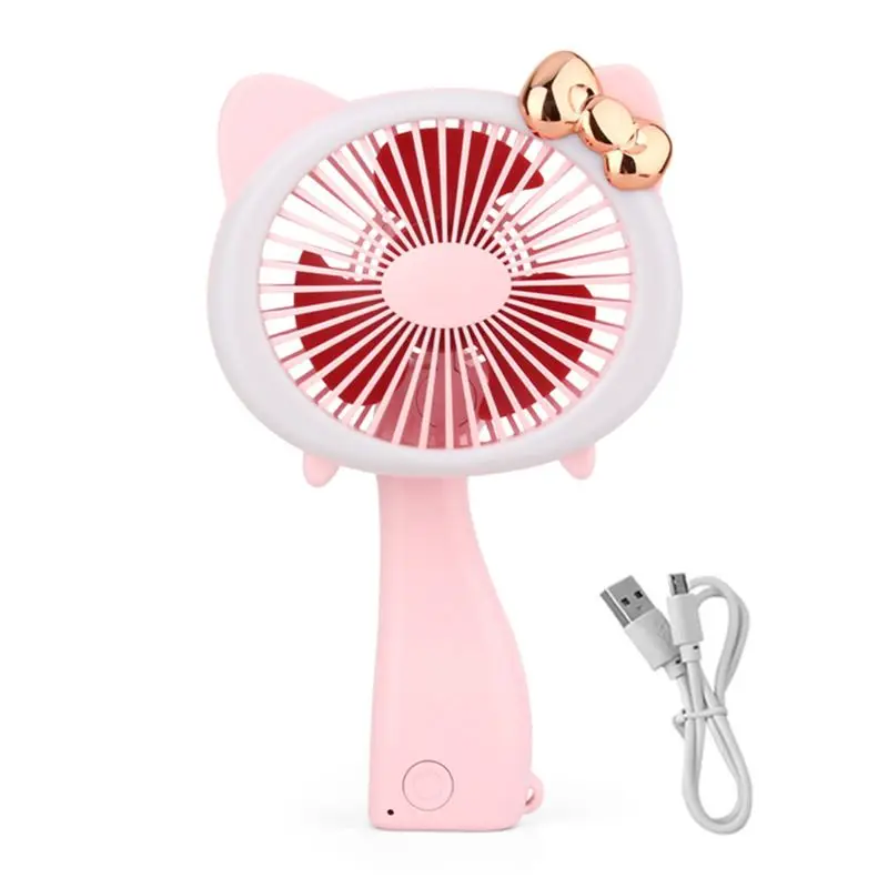 

Mini LED light handheld Fan USB Rechargeable Portable Folding Electric Fan Y98B