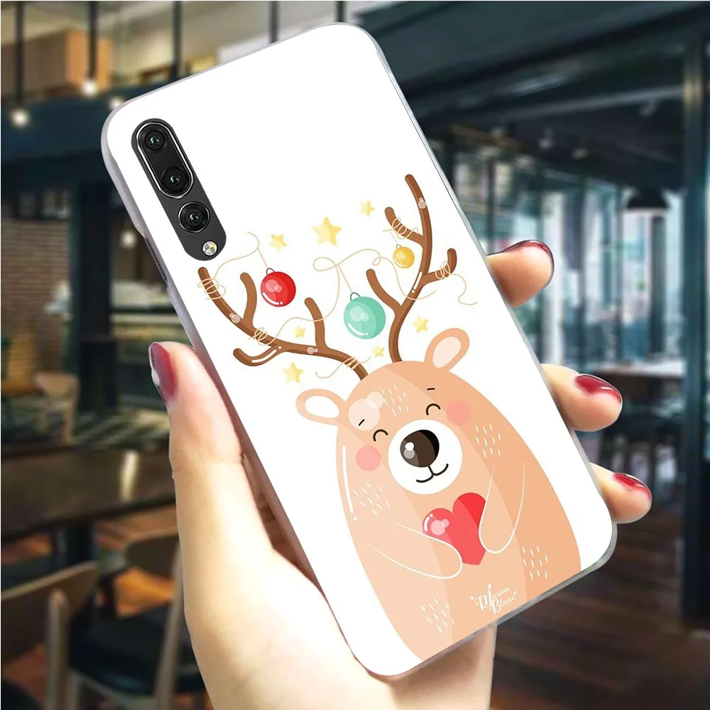 Christmas New Year Hard Phone Cover for Huawei Honor 10 Case 6A 7A Pro 8 9 Lite View 20 9X Y6 Y7 Y9 Prime Nova 3 3i 4 5i | Мобильные