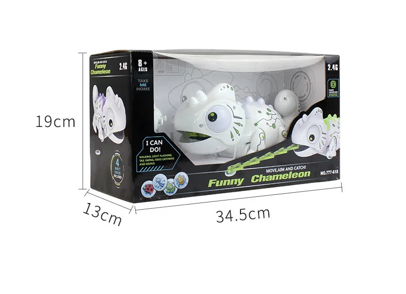 2.4G robot intelligence intelligent remote control eating insects chameleon toy | Игрушки и хобби
