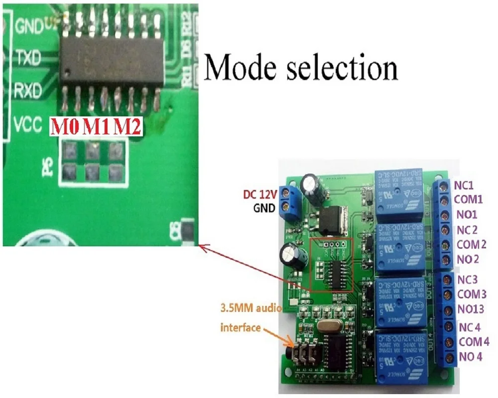 DC 12V DTMF MT8870 телефонная лампа с мгновенным переключением времени задержки|switch 5|switch