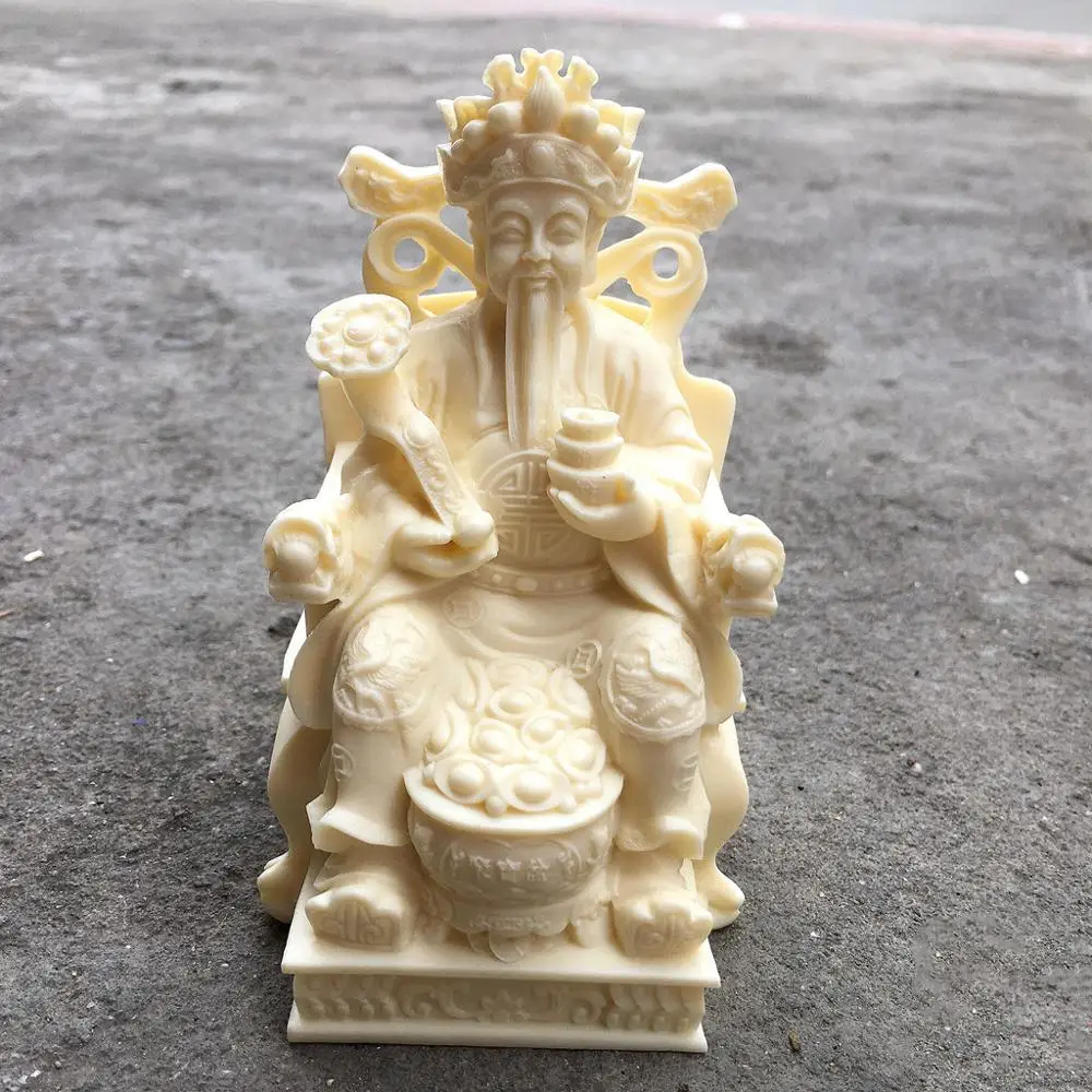 

Натуральное пальмовое дерево, кокосовое дерево, чистая ручная резьба, Бог богатства украшения, изысканные поделки, украшения