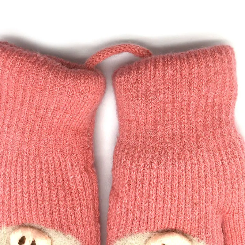 REAKIDS, новые детские перчатки, зимние толстые детские варежки, теплые шерстяные детские варежки, Хлопковые вязаные детские перчатки, варежки для мальчиков и девочек