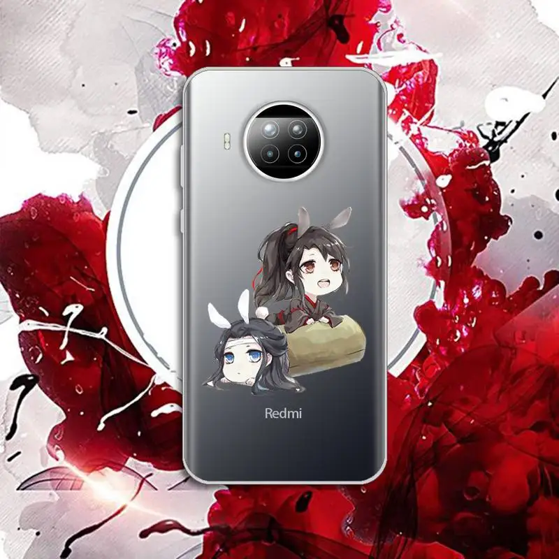 

Mo Dao Zu Shi anime Phone Case Transparent for Xiaomi Redmi note 10 t 8 9 pro lite 11